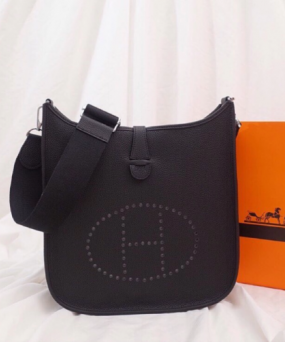 에르메스 에블린29 블랙 은장